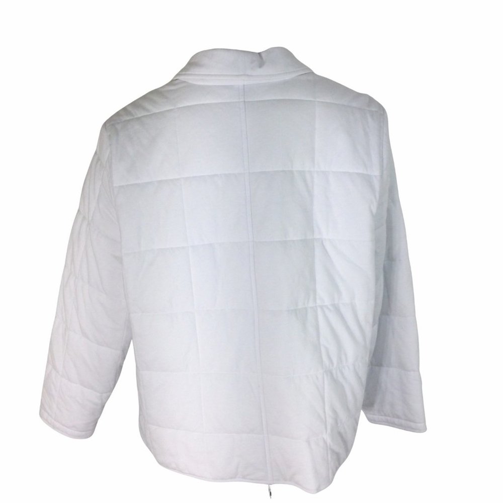 Eileen Fisher Quilted Organic Cotton Jersey Jacket - Picture 5 of 12